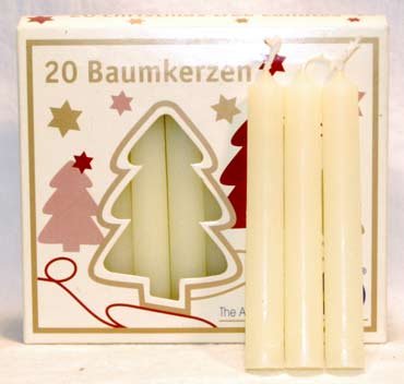 1/2" Ivory Chime candle 20 pack