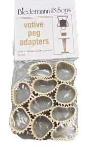 (set of 10) Votive Peg Adapter
