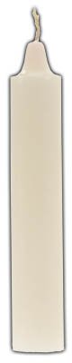 9" White pillar candle