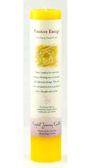 Positive Energy Reiki Charged Pillar Candle