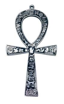 4 1/2" x 8" Ankh silver plated