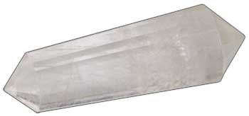 Double Terminated Quartz Point 2" faceted