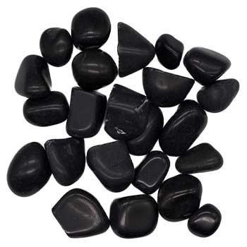 1 lb Tourmaline, Black tumbled stones 10-35mm