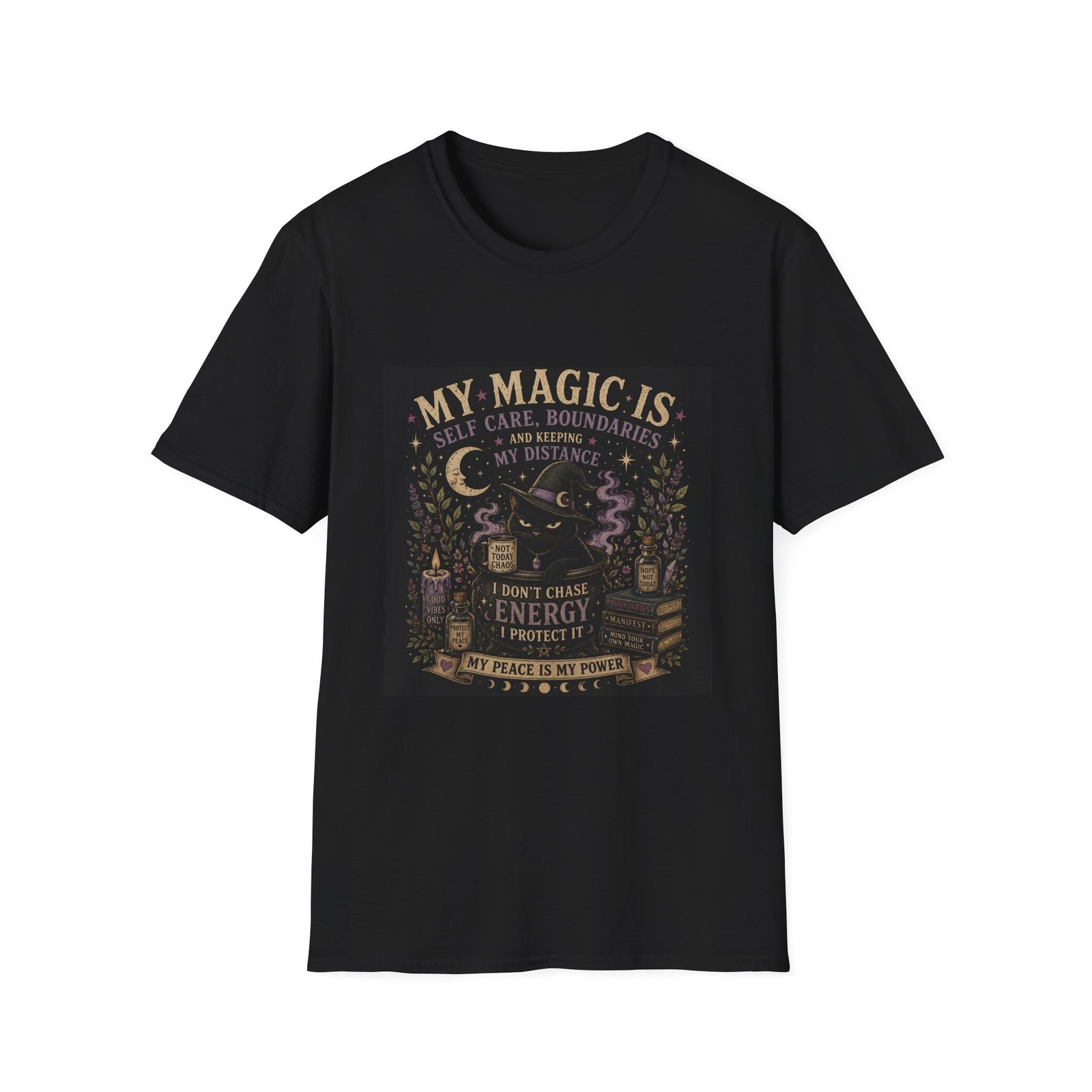Magic Self-Care T-Shirt — “My Magic Is Self Care, Boundaries & Keeping My Distance”